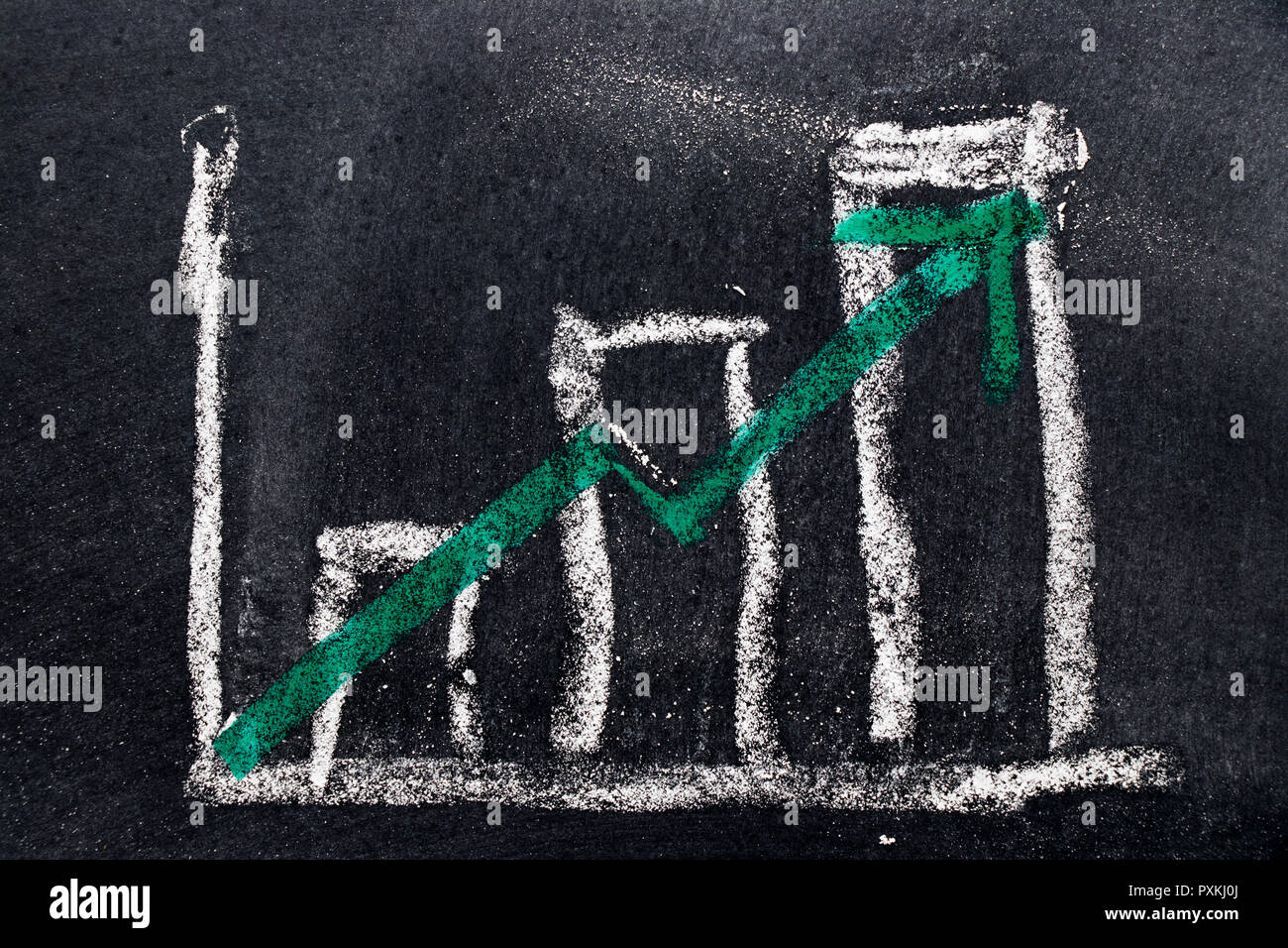 Design of cost chart on blackboard hi-res stock photography and images ...