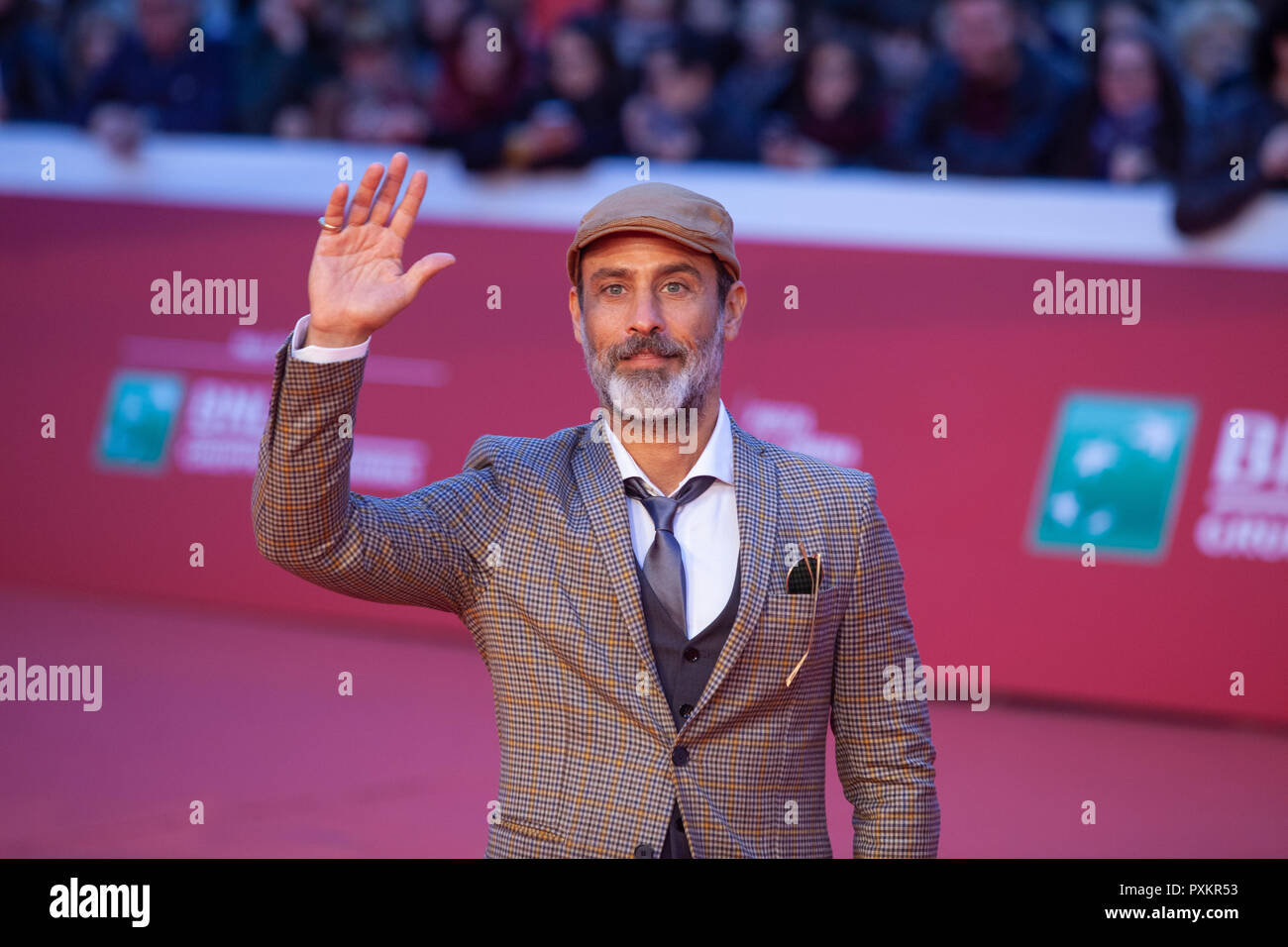Rome, Italy. 22nd Oct, 2018. Raz Degan walk the red carpet of 13th edition of Rome Cinema Fest at Auditorium Parco della Musica in Rome Credit: Paolo Pizzi/Pacific Press/Alamy Live News Stock Photo
