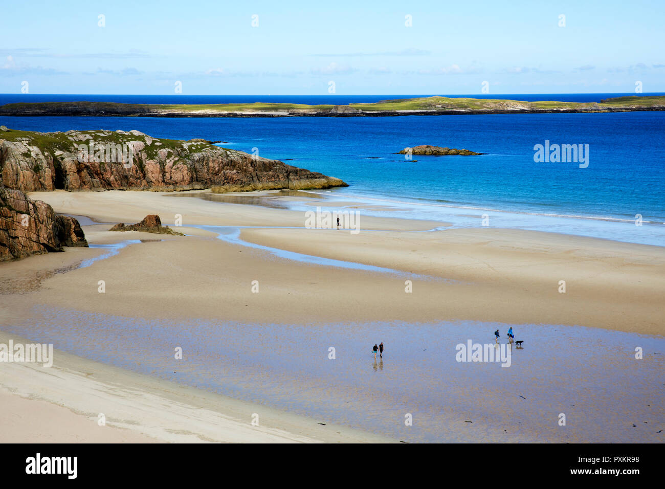 The beaches at Durness peninsula, Scotland, Highlands, United Kingdom Stock Photo