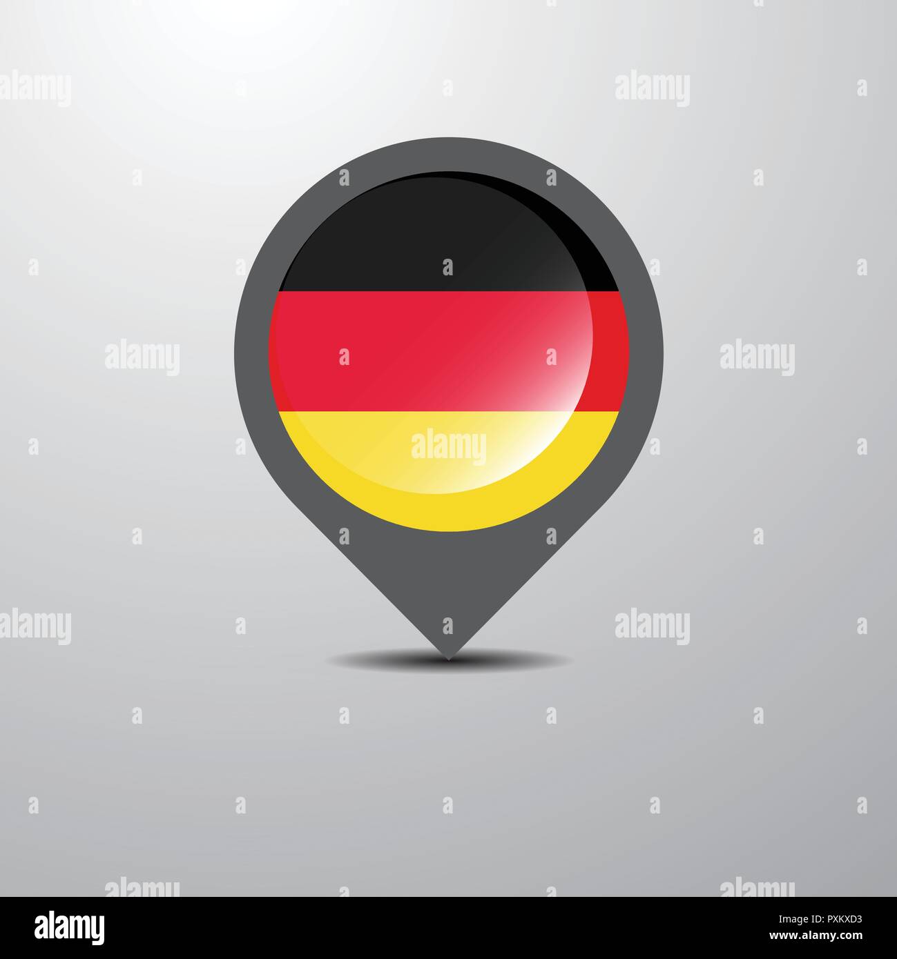 Germany Map Pin Stock Vector Image & Art Alamy