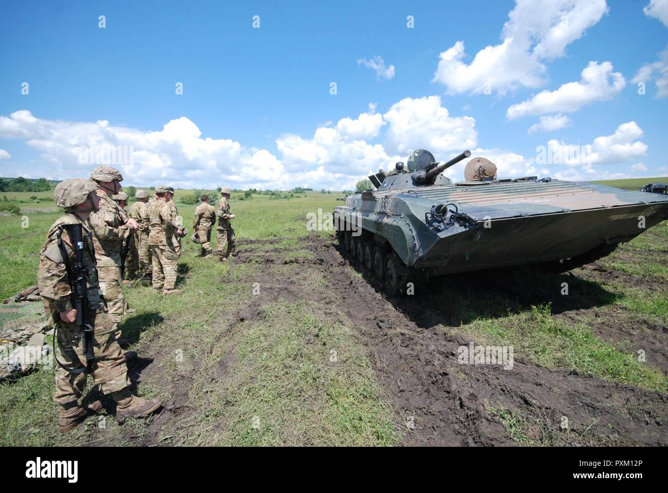 June 1 20170, soldiers from the US Army conducted familiarisation ...