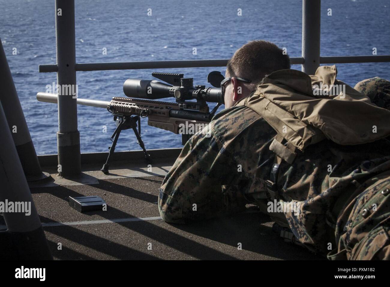 Cpl. Peter Vezirian, a scout sniper with Weapons Company, Battalion ...