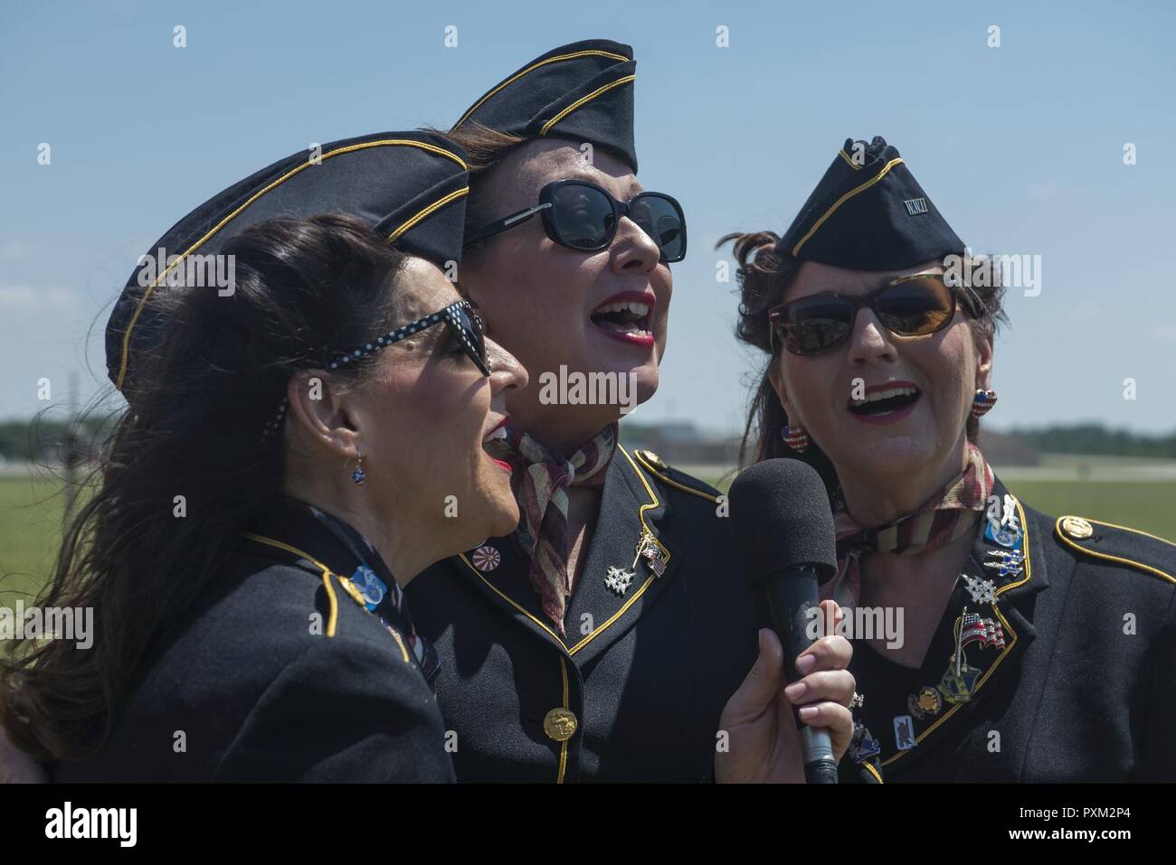 The Ladies For Liberty Perform The National Anthem During The