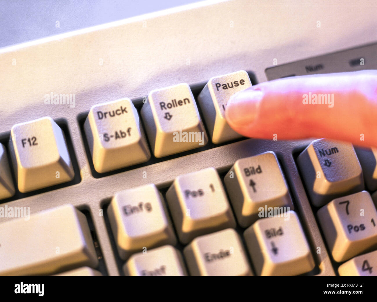 working on the computer Stock Photo - Alamy