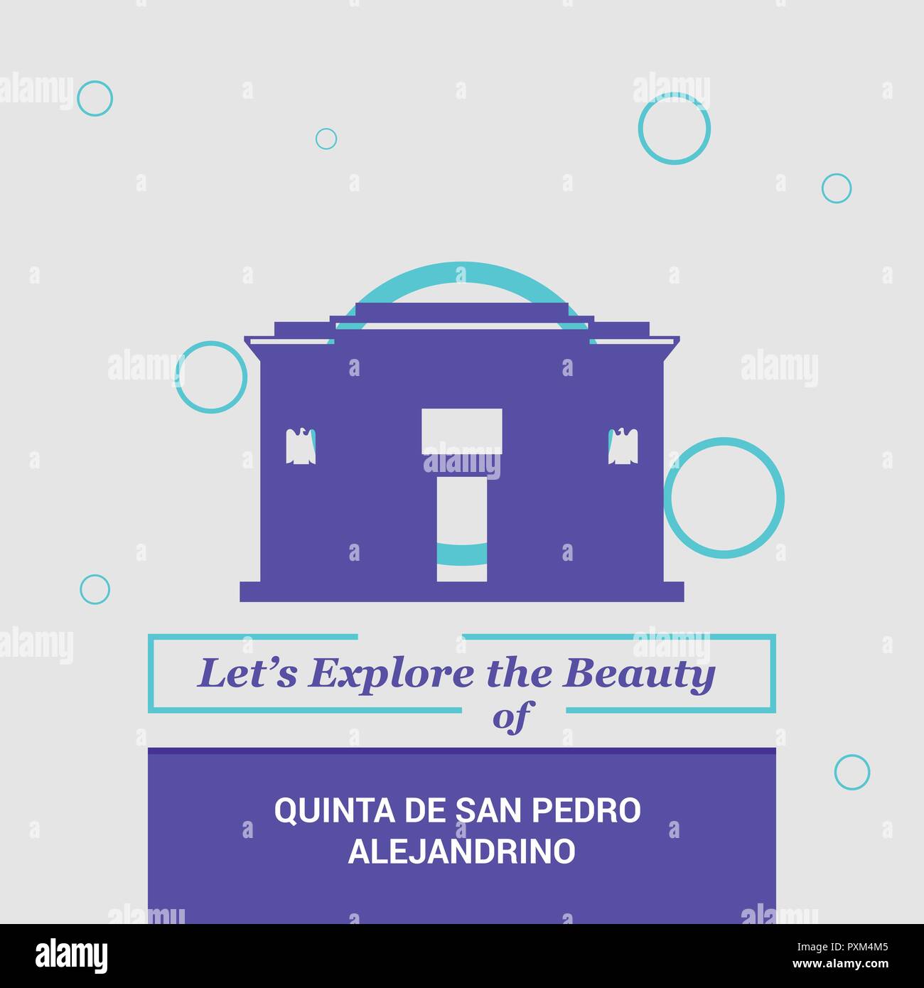 Let's Explore the beauty of Quinta De San Pedro Alejandrino Santa Marta, Colombia National Landmarks Stock Vector
