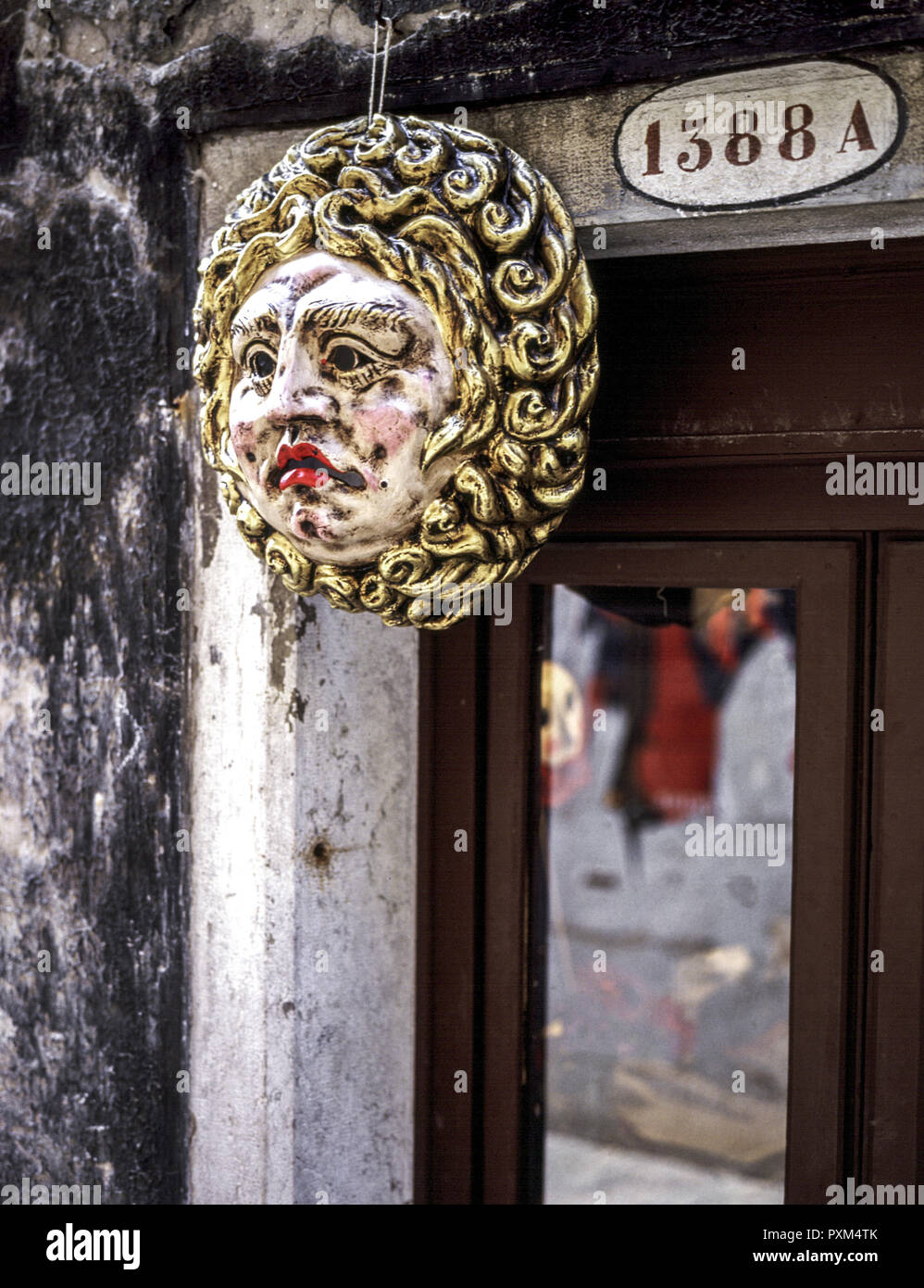 Venedig, Maske an einem Laden fuer Carnevalsmasken Stock Photo