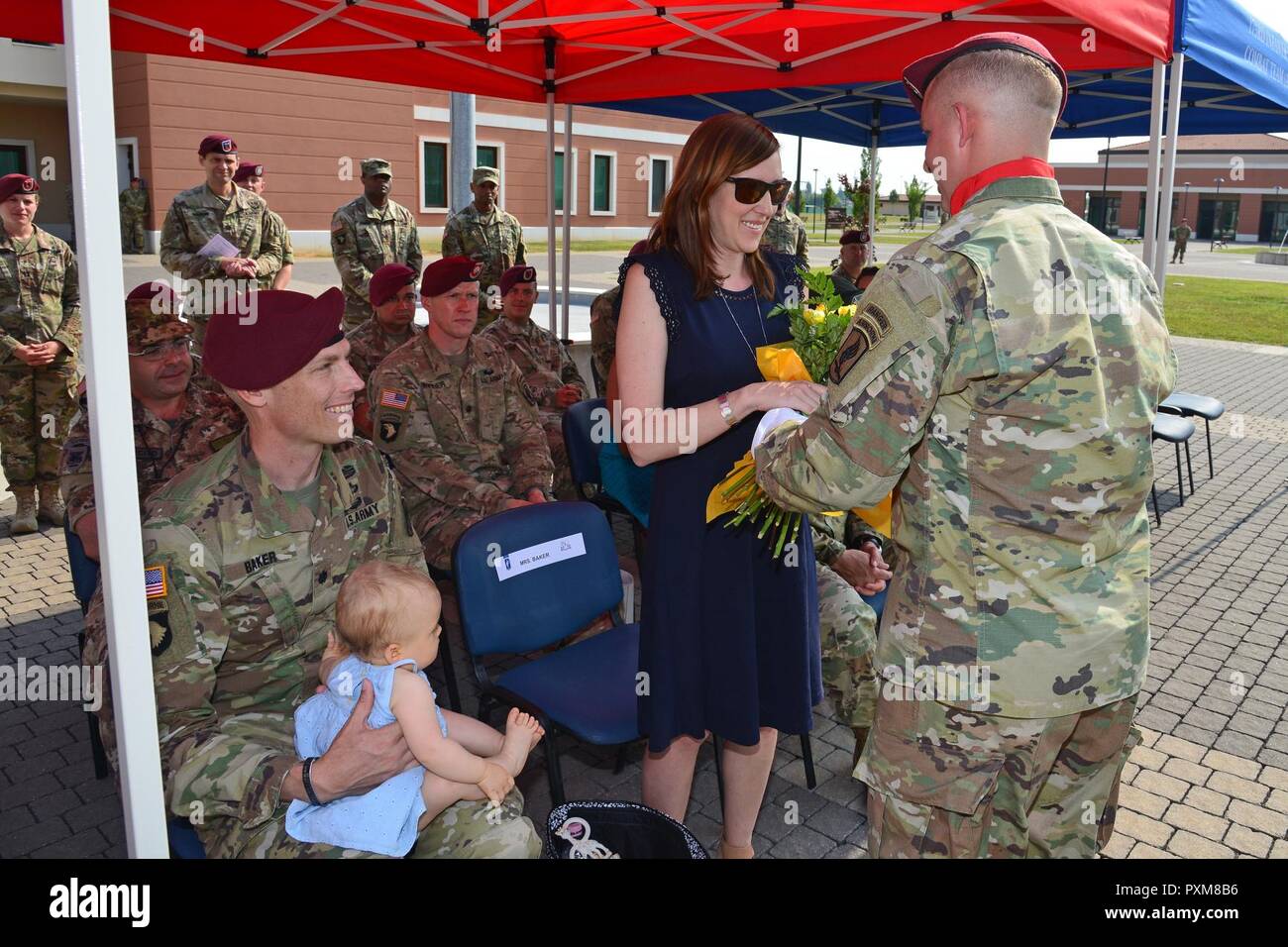 Shannon M. Schissler, wife of Lt. Col. Andrew J. Beker, the