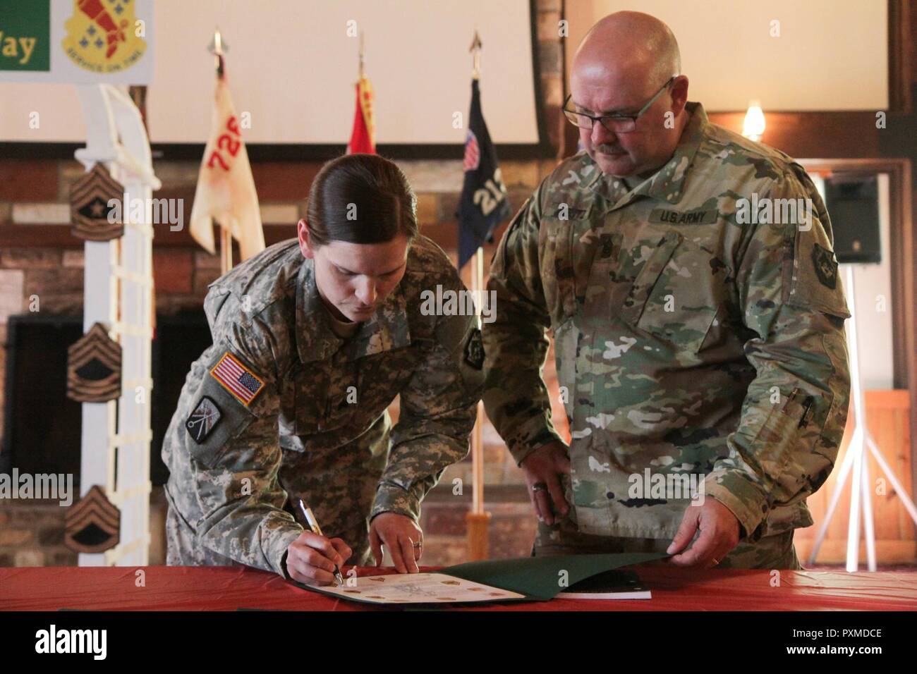 Sgt. Danielle Hulstine, with the 28th Financial Management Support Unit ...