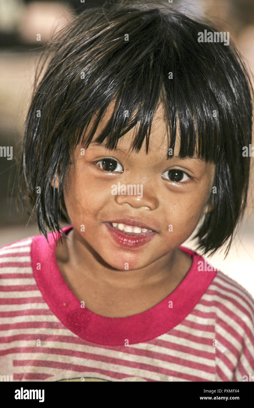 Thailand Siam Maedchen Portrait Kind Thai Thailaenderin asiatisch Asien Stock Photo