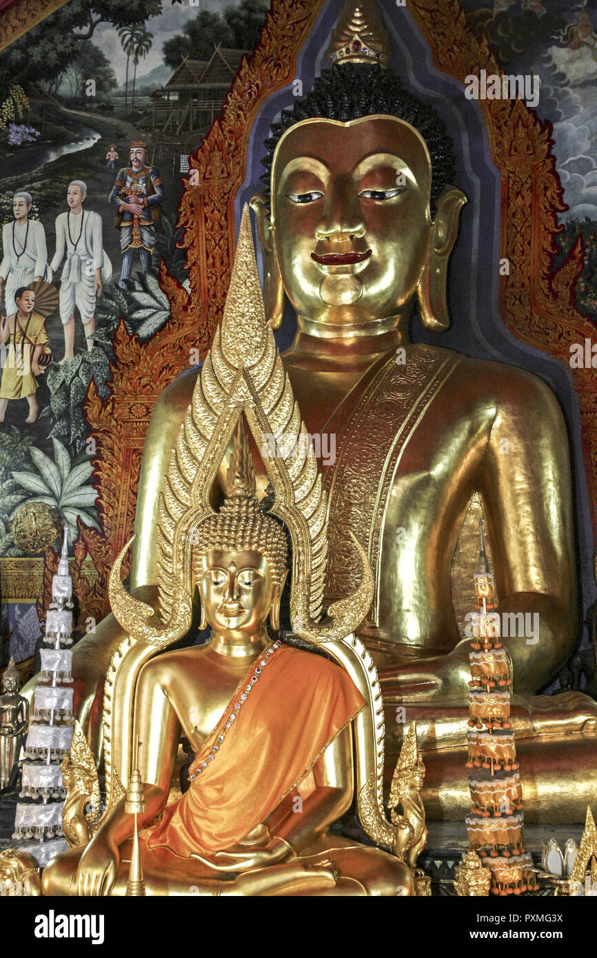 Tempel Wat Phra That Doi Suthep innen Chiang Mai Thailand Siam ...