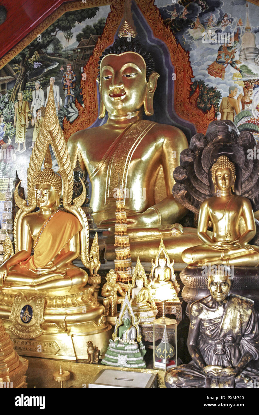 Tempel Wat Phra That Doi Suthep innen Chiang Mai Thailand Siam ...