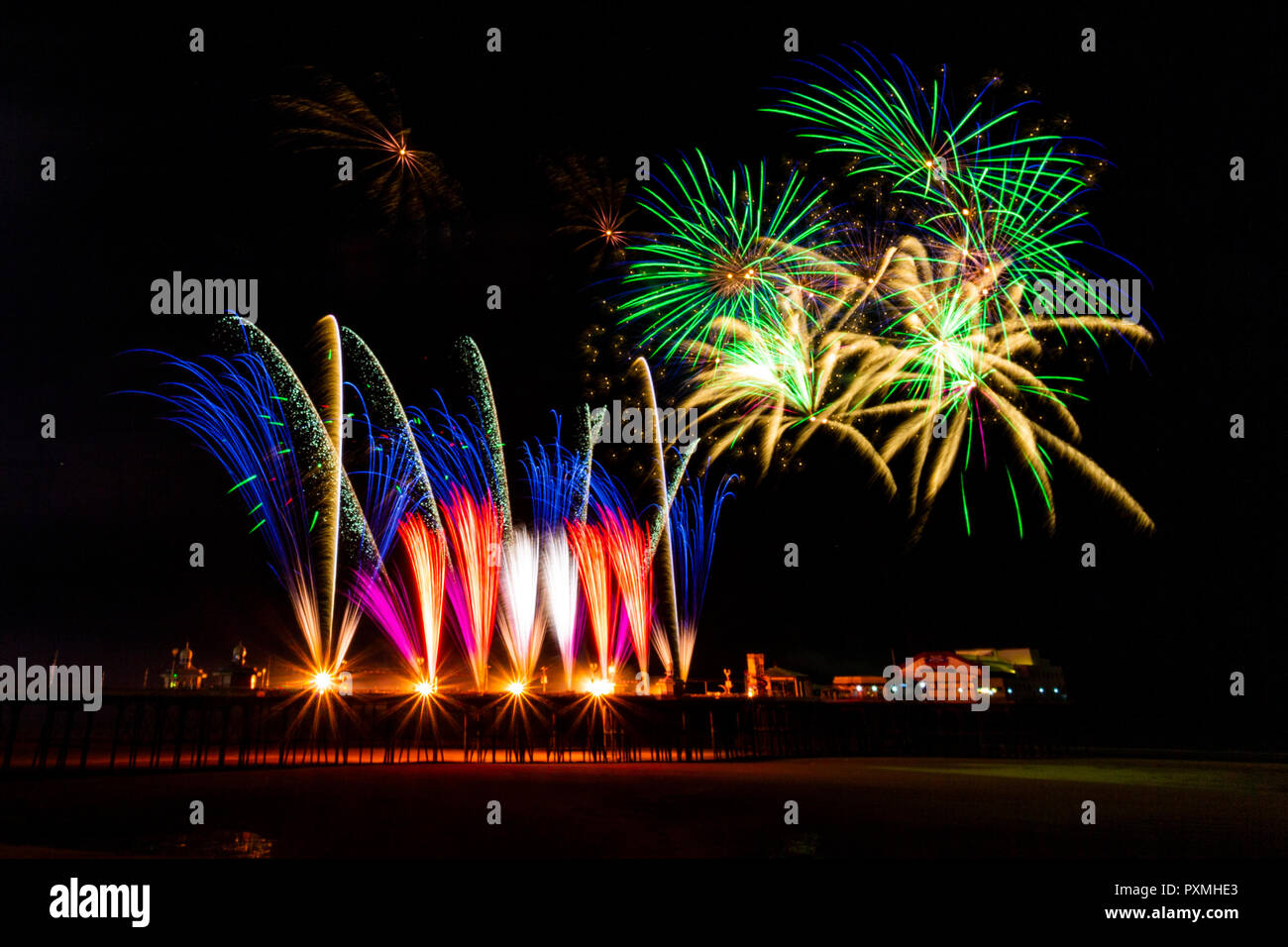 Winners of International Fireworks Competition in Blackpool,Lancashir