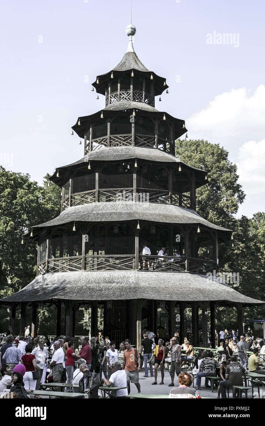 Bauwerk, Bestuhlung, Biergarten, Biertisch, Biertische, Chinesischer