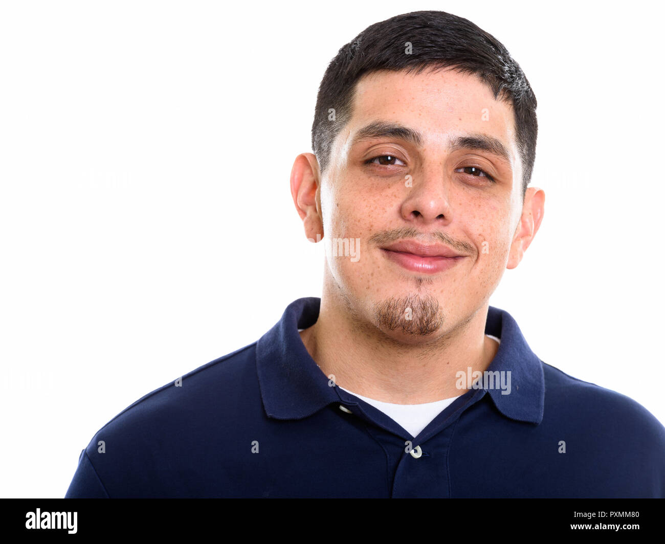 Close up portrait of young Hispanic man Stock Photo