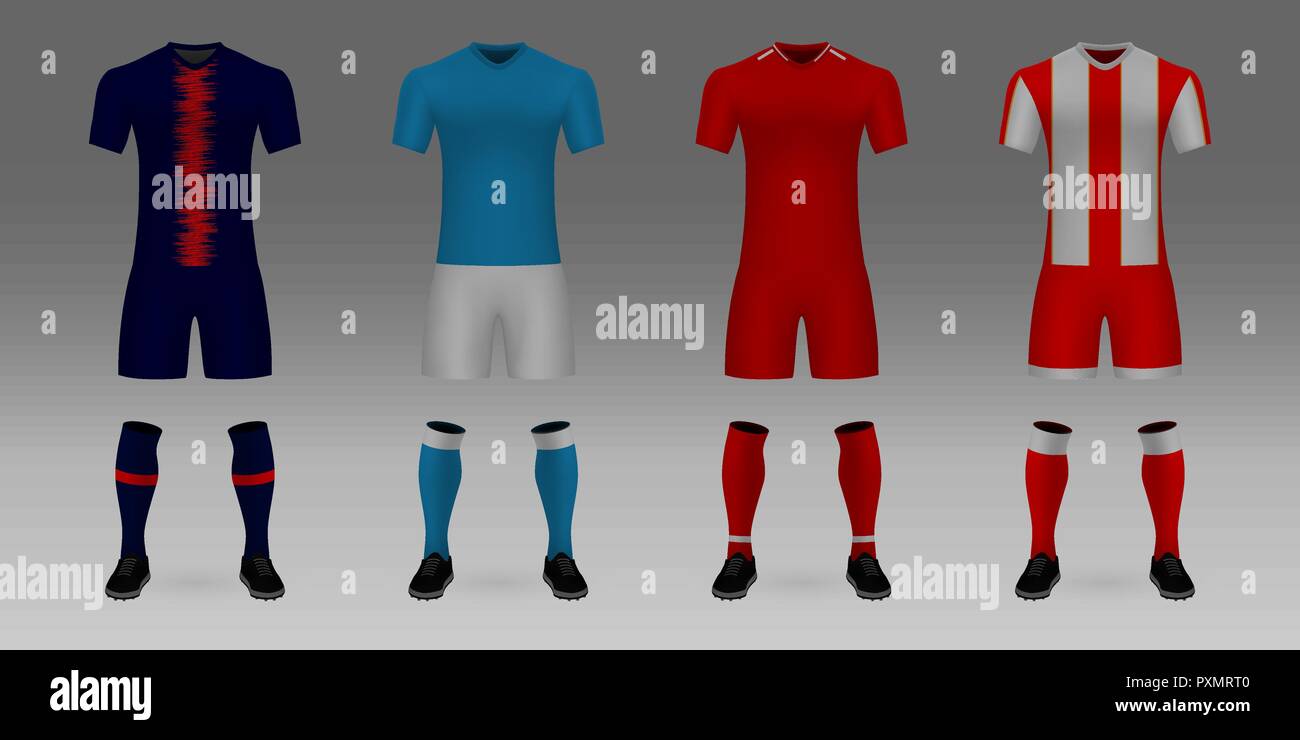 Baseball Jersey Pants And Socks Template Design Red And Blue