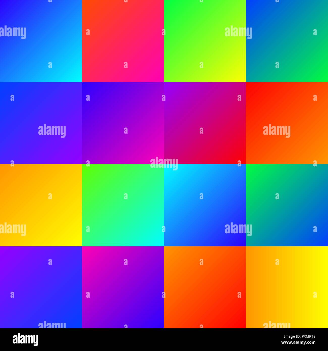 Set of color line gradients. Vector gems collection for border, frame ...