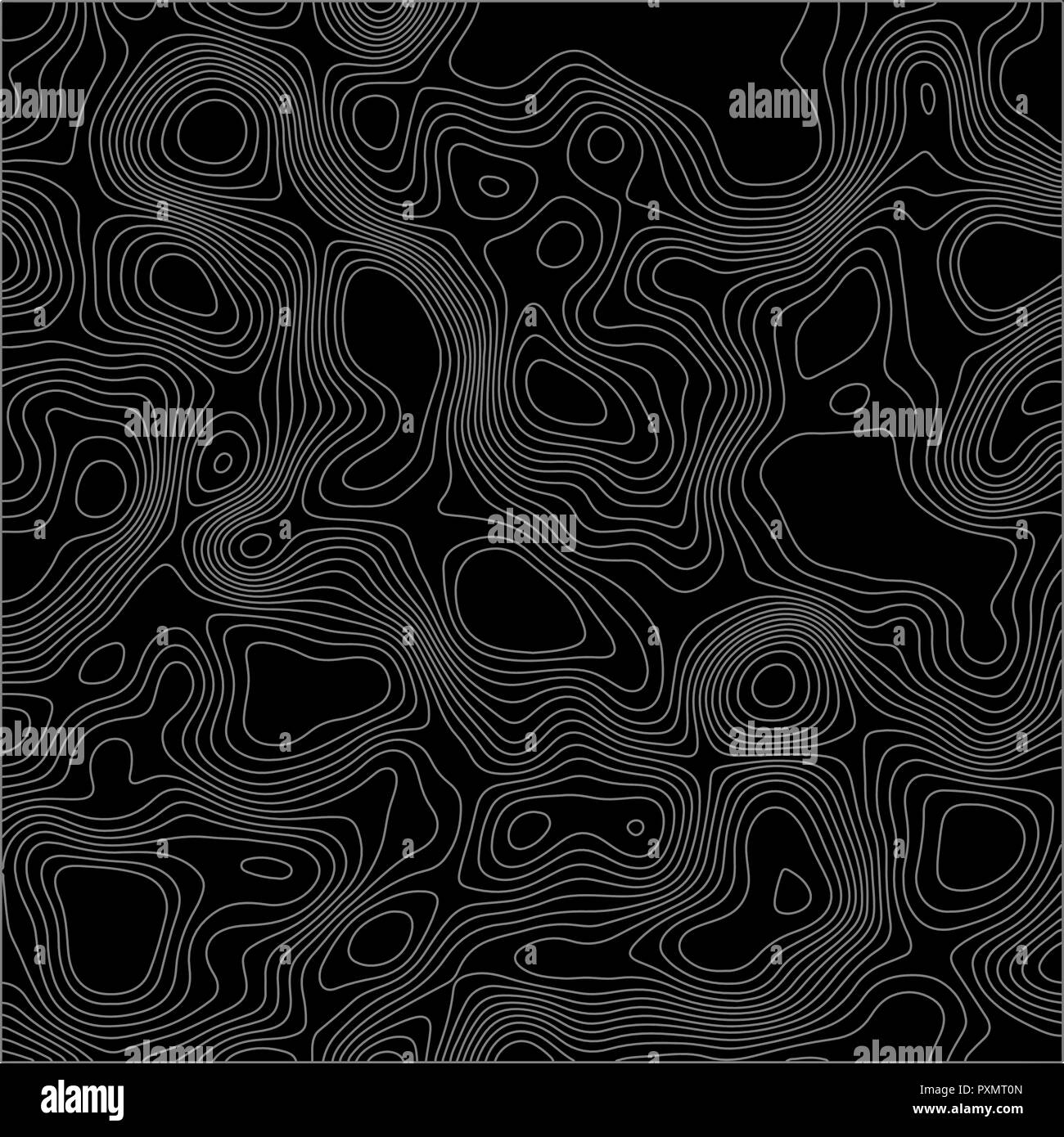 Topographic map contour background, Vector illustration for your design Stock Vector