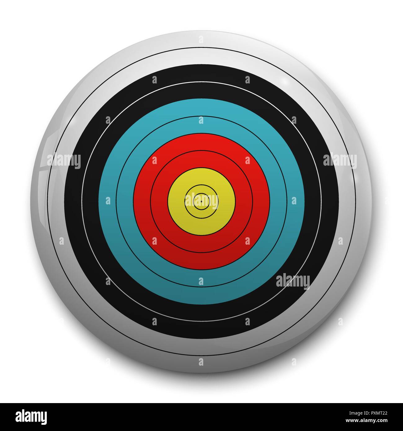 3d realistic Target for archery target for your design Stock Vector