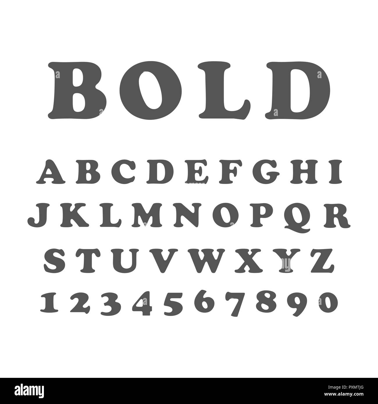 Bold Font Hi-Res Stock Photography And Images - Alamy