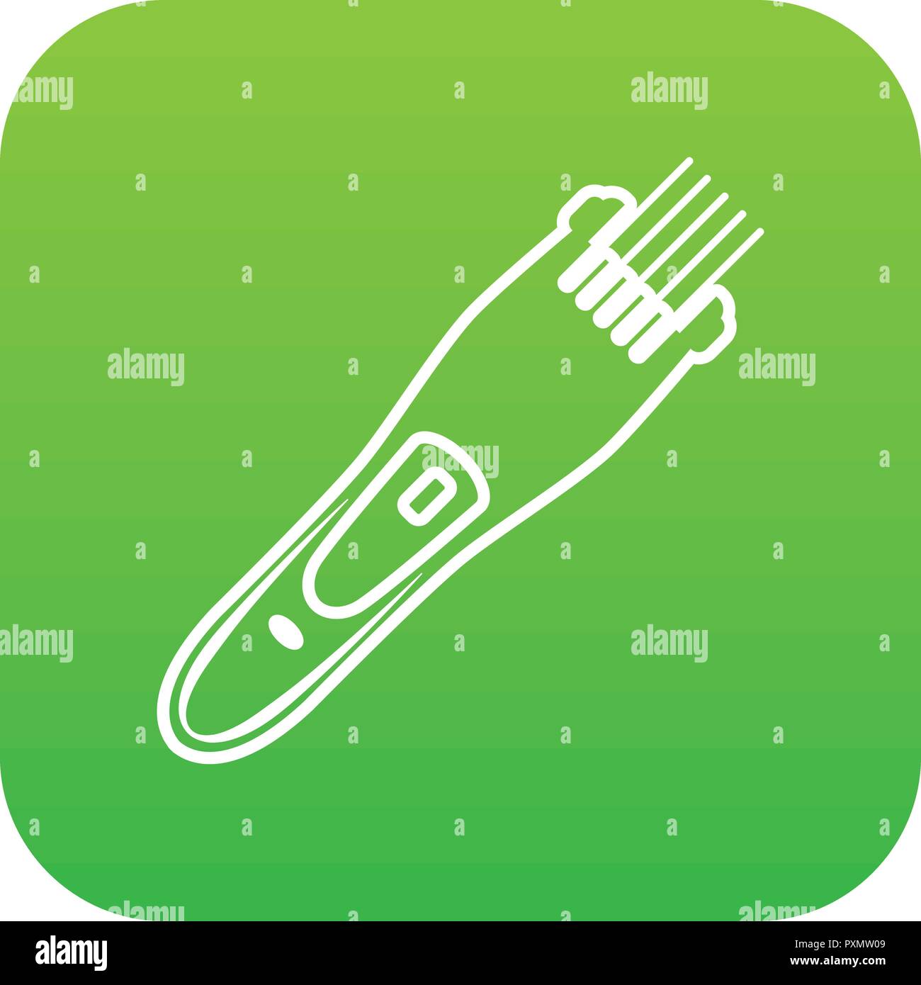 Electric hair clipper icon green vector Stock Vector Image & Art Alamy