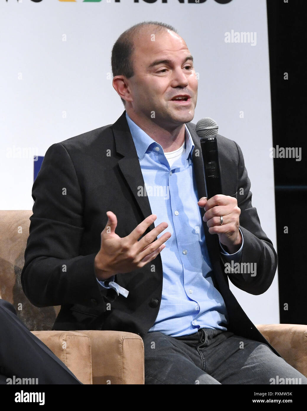 Ben Rhodes onstage at Politicon 2018 at the LA convention Center on October 20, 2018 in Los Angeles, California. Stock Photo