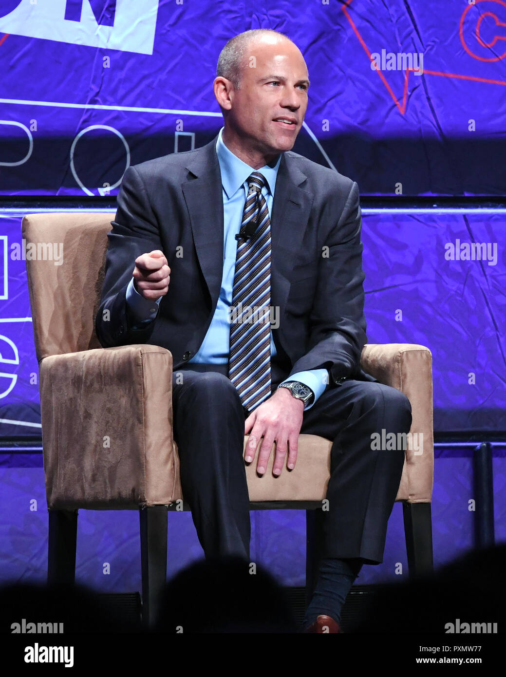 Michael Avenatti onstage at Politicon 2018 at the LA convention Center