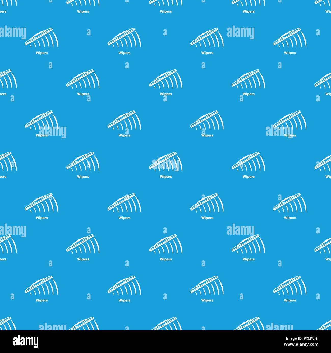 Wipers pattern vector seamless blue Stock Vector