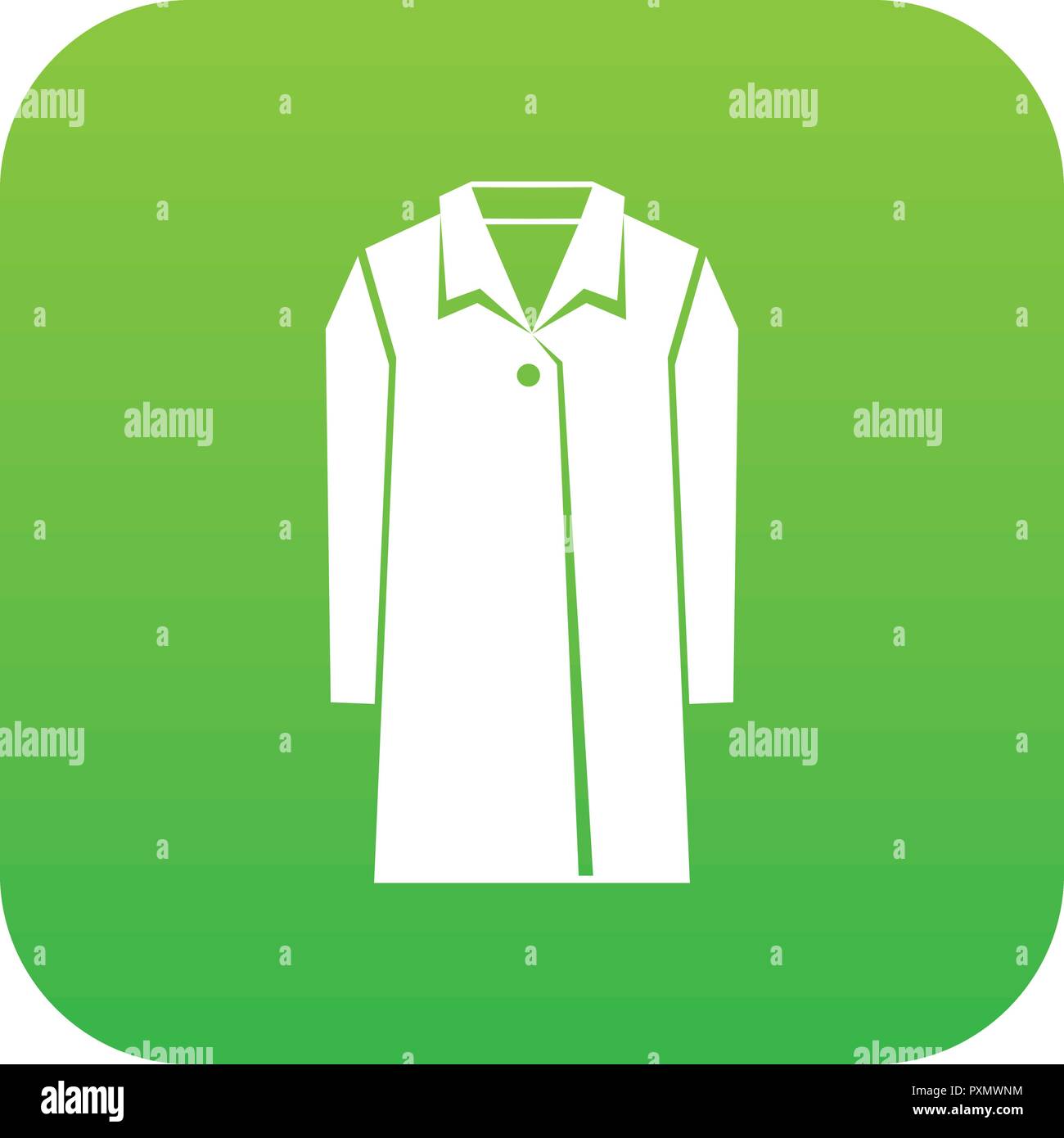 Coat icon digital green Stock Vector Image & Art - Alamy