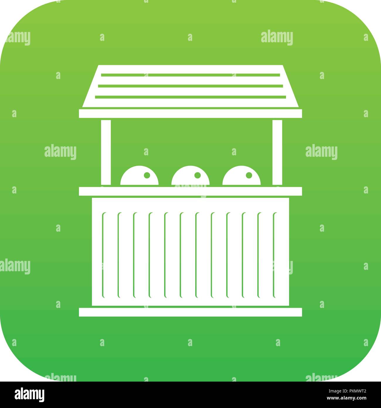 Carnival fair booth icon digital green Stock Vector Image & Art - Alamy