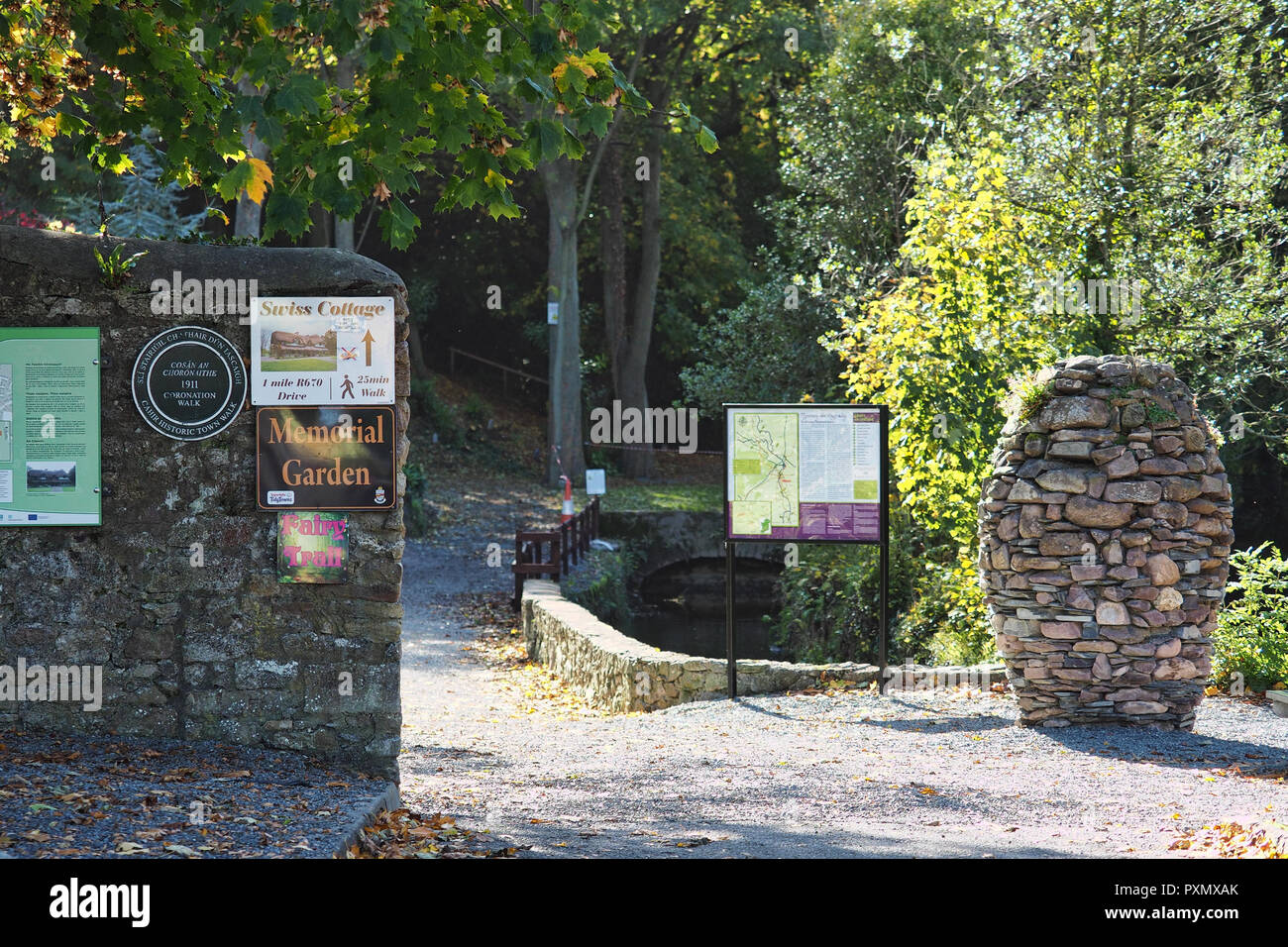 Various Signs At Cahir Castle Car Park Cahir County Tipperary