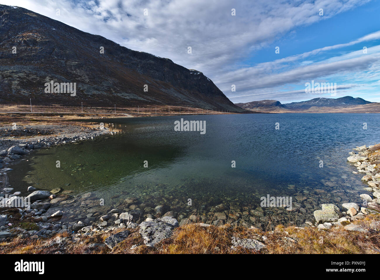 lake-in-norway-stock-photo-alamy