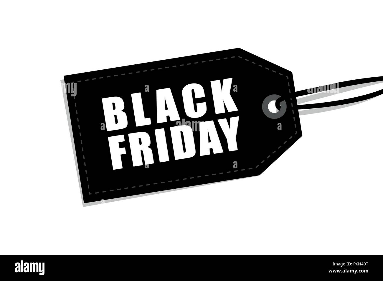 black friday label isolated on white background for promotion vector illustration EPS10 Stock Vector