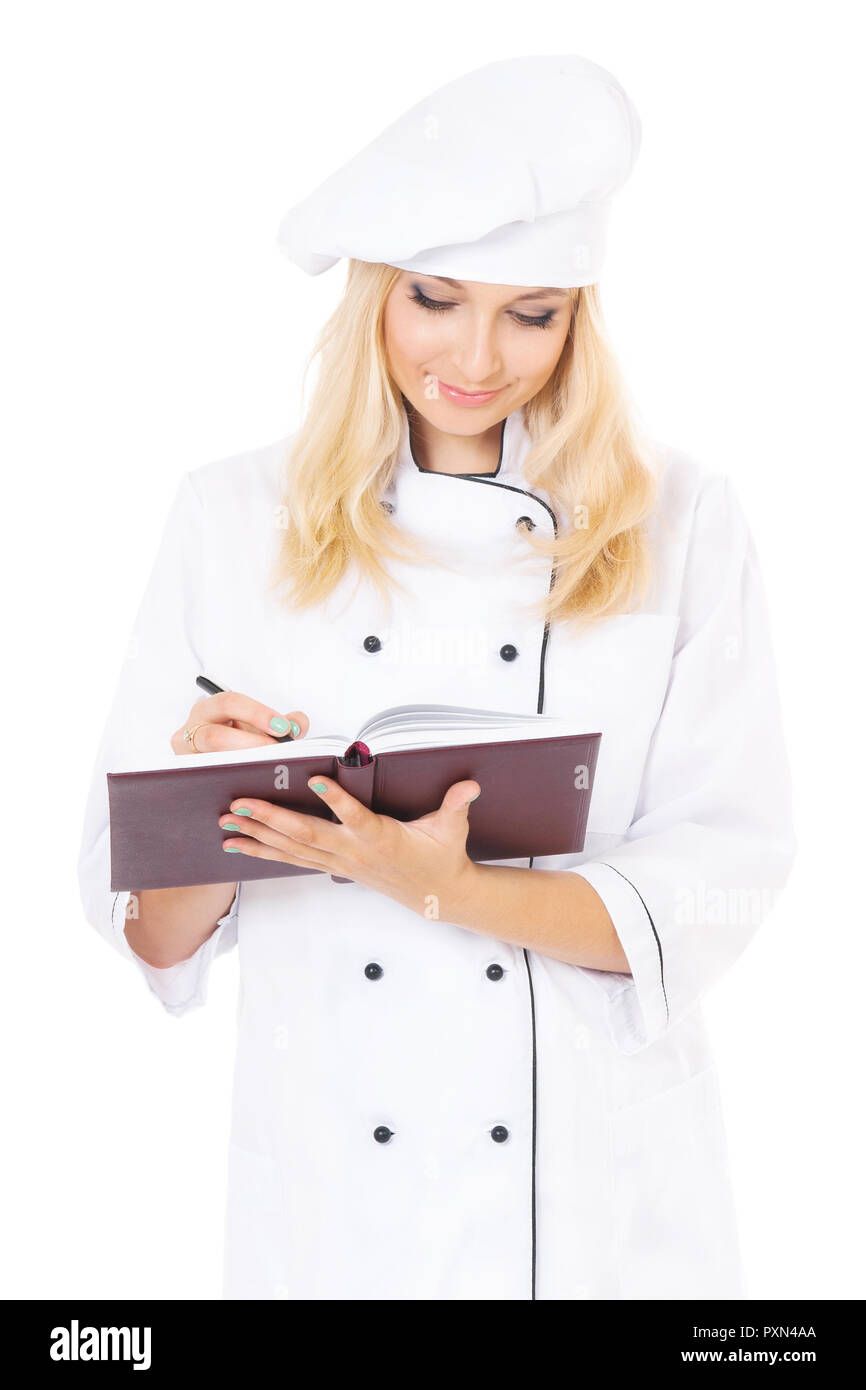 Woman in chef hat Stock Photo Alamy