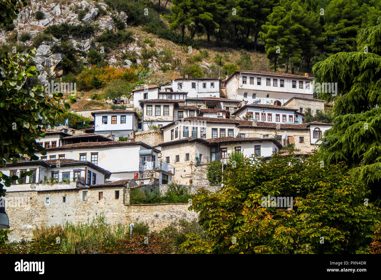 Berat Albania, Berati, UNESCO world heritage site, Albania, Europe Stock Photo