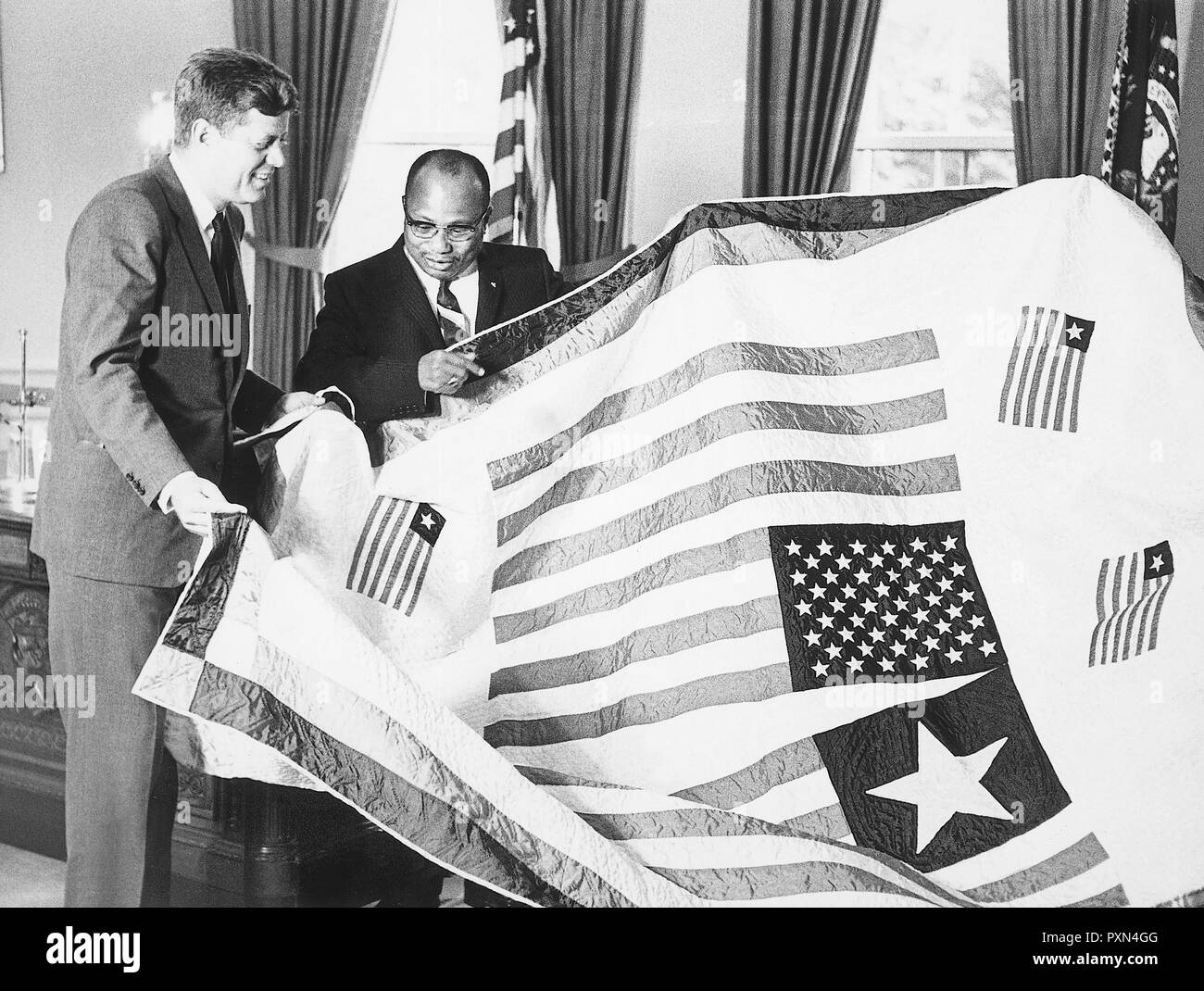 john fitzgerald kennedy, william tolbert Stock Photo