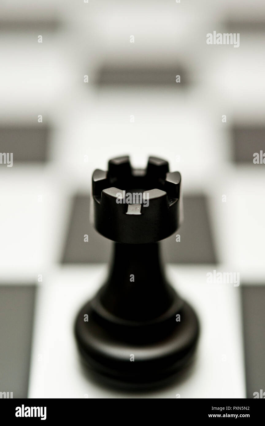 Chess rook Black and White Stock Photos & Images - Alamy