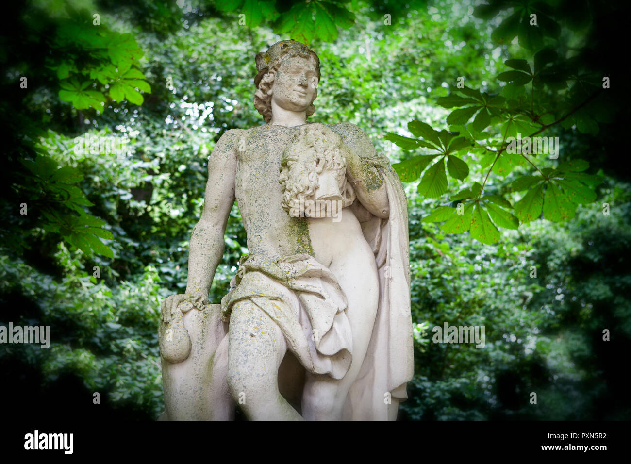 Sculpture of Mercury at Nordkirchen Moated Palace, Germany Stock Photo