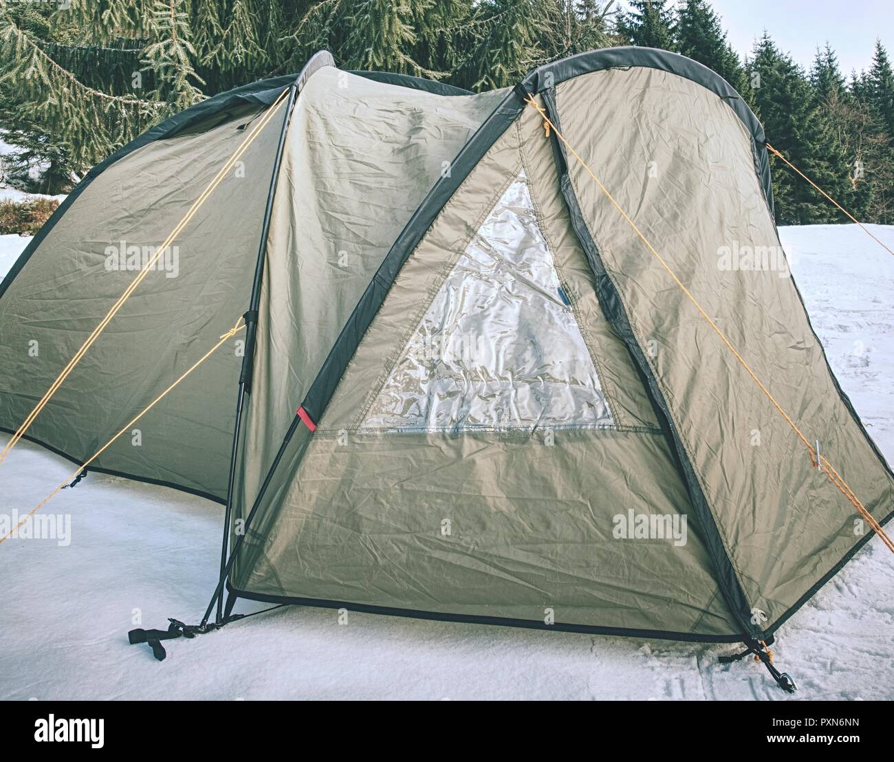 On Vacation For Few Days >> Camping On Snow Tent Built In The Fresh Snow Spent Few Days On On Vacation For Few Days >> Camping On Snow Tent Built In The Fresh Snow Spent Few Days On