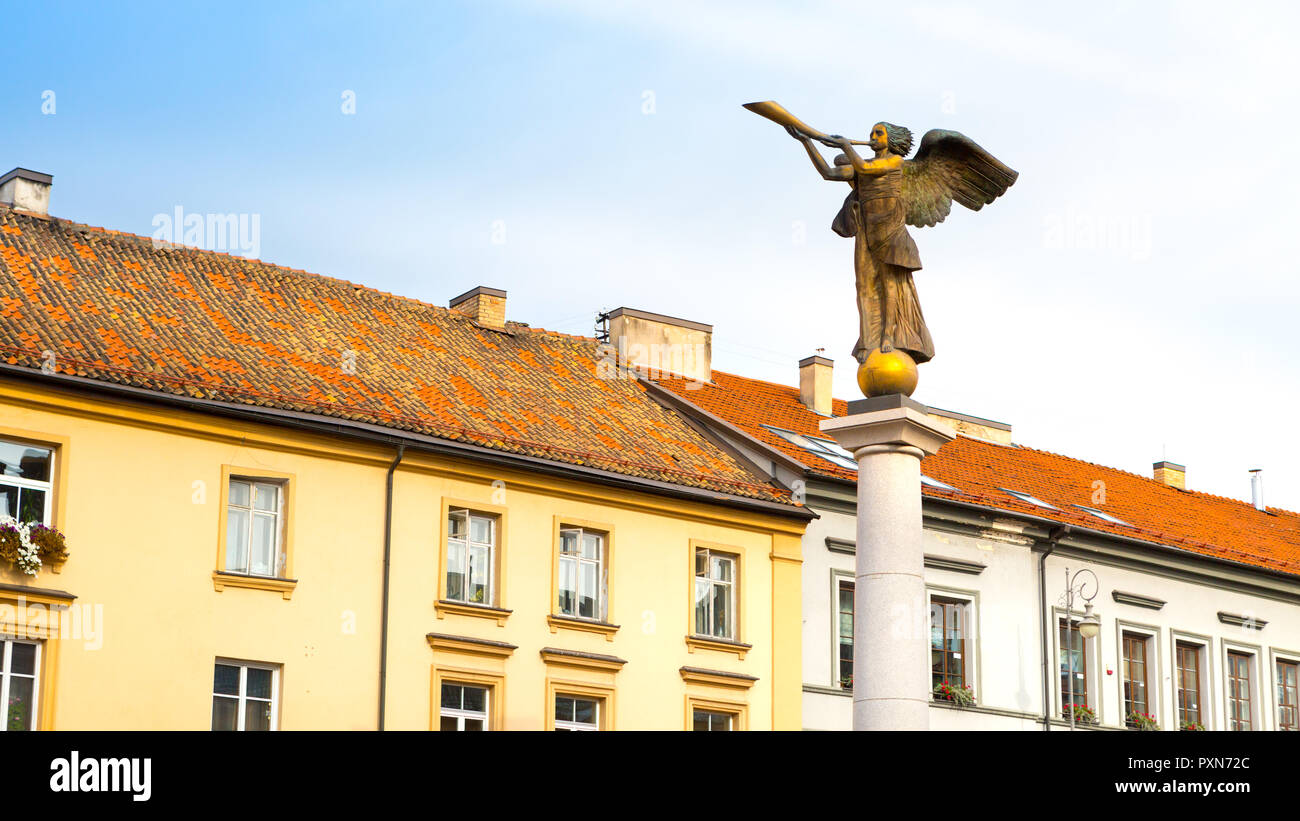 Uzupis Angel, symbol quarter of an independent republic Uzupis. Vilnius, Lithuania Stock Photo