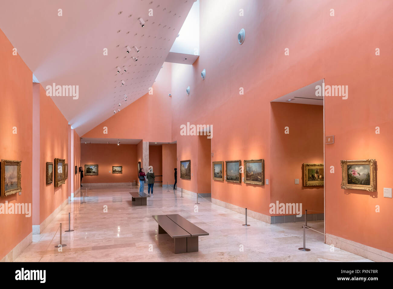 Interior of the Thyssen-Bornemisza Museum, Madrid, Spain Stock Photo - Alamy