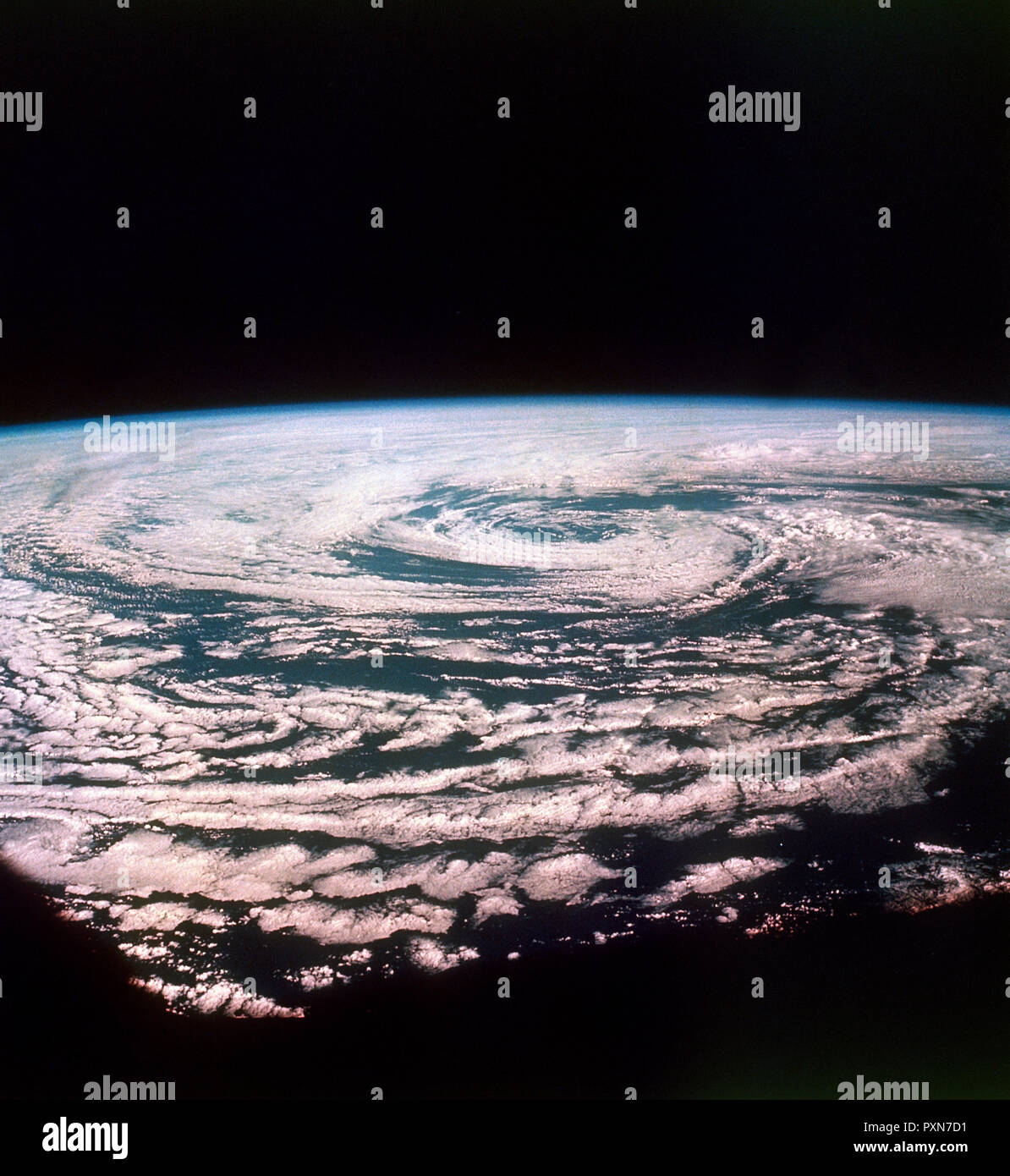 hurricane view from space Stock Photo - Alamy