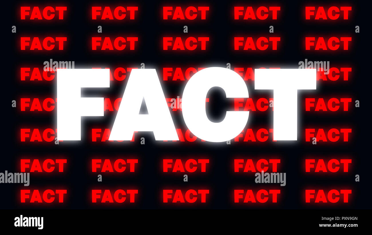 Fact Or Fallacy Lettering pattern with fact lettering ideal for tv productions Stock Photo - Alamy