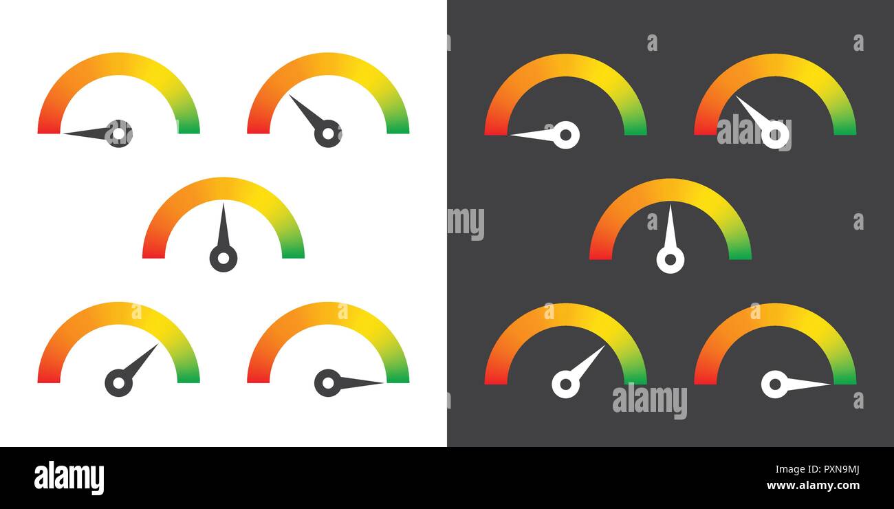 Sign For Meter Meter sign infographic gauge element from red to green and green to red ...