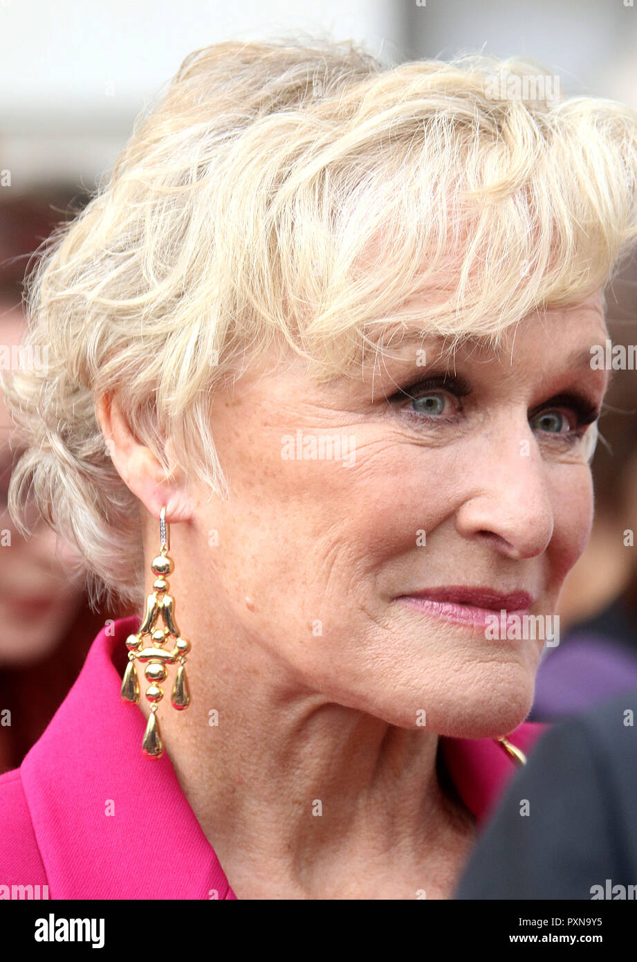Aug 09, 2018  - Glenn Close attending 'The Wife' UK Premiere opens Film4 Summer Screen at Somerset House in London, UK Stock Photo