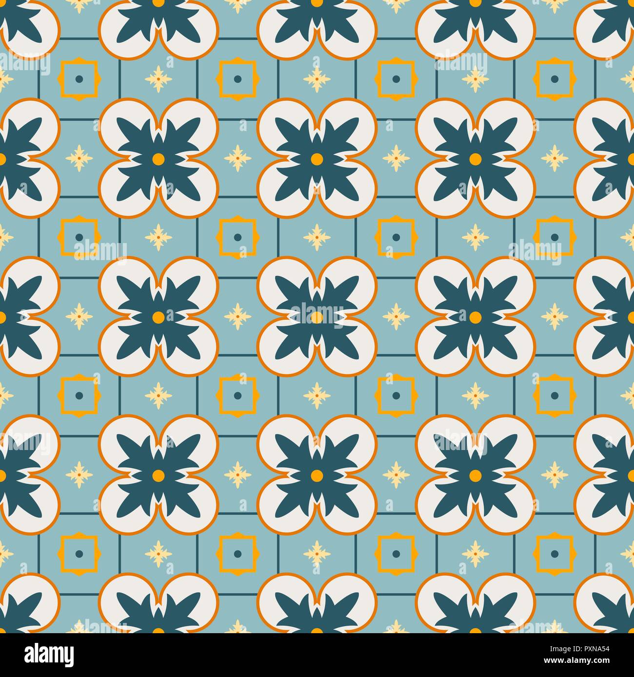 Chinese vintage ceramic tiles Stock Vector Images - Alamy