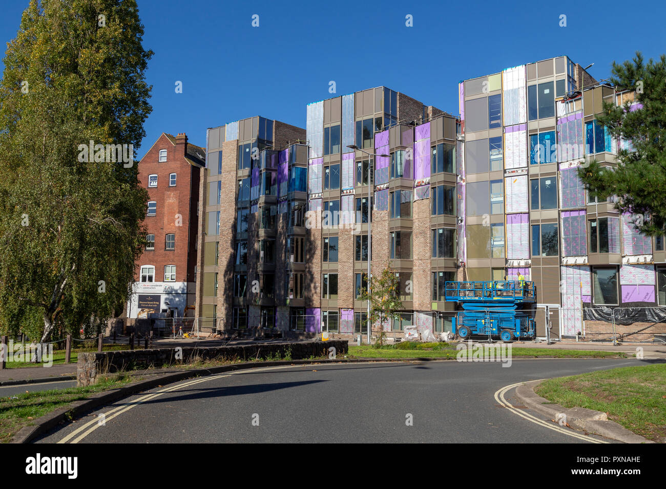 Student accommodation, Student accommodation exeter,housing, lodging, lodgings, living quarters, quarters, rooms, chambers,Collegiate West Gate Stock Photo