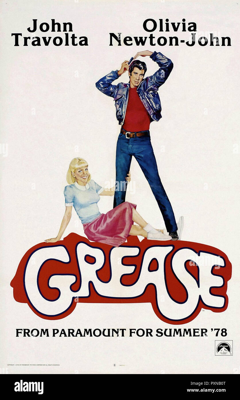 Grease (is the word) - Original movie poster Stock Photo