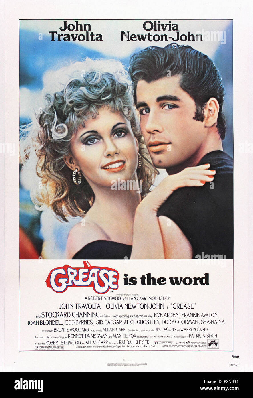 Grease (is the word) - Original movie poster Stock Photo