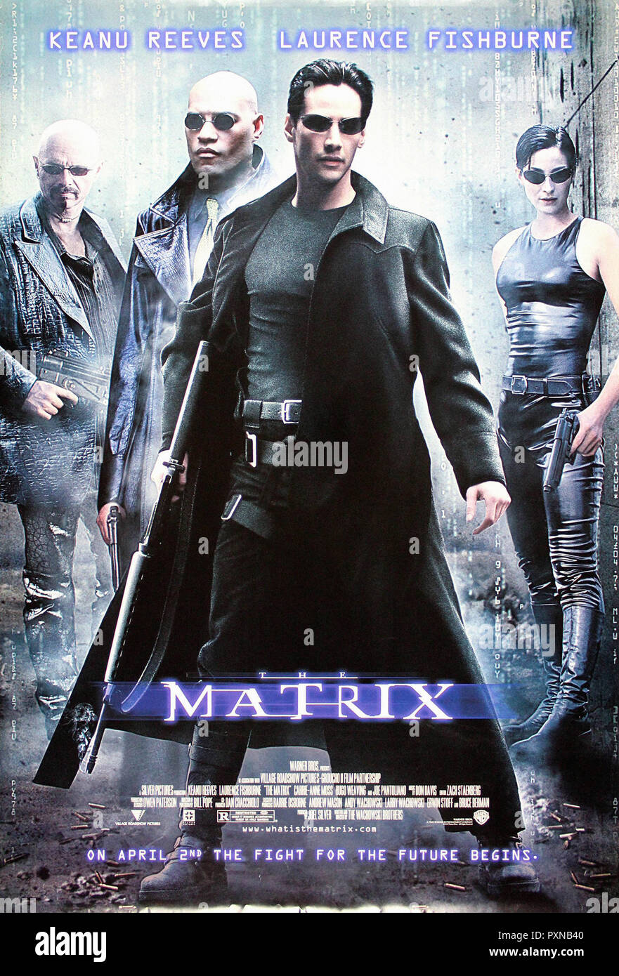 Matrix - Original movie poster Stock Photo