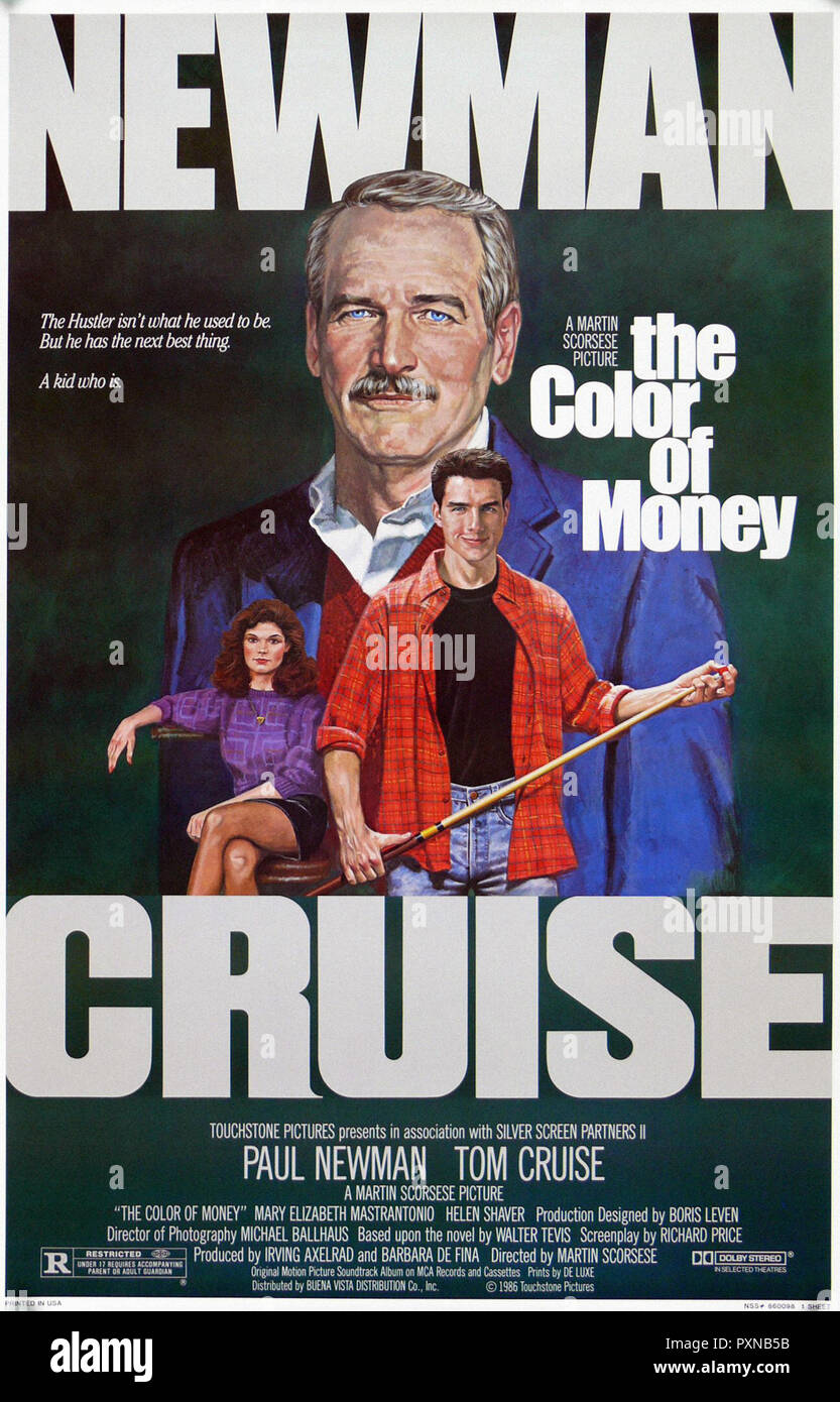 The Color Of Money Original Movie Poster Stock Photo Alamy